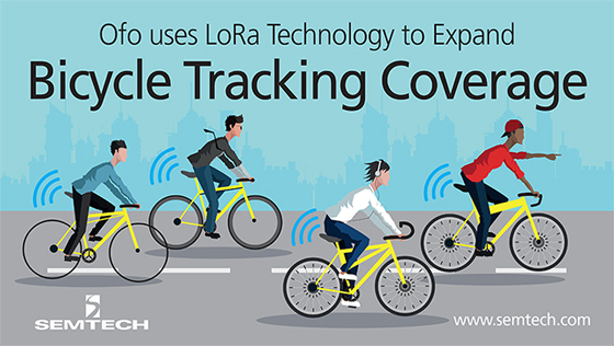 ofo采用Semtech的LoRa技术来扩大共享单车的跟踪范围