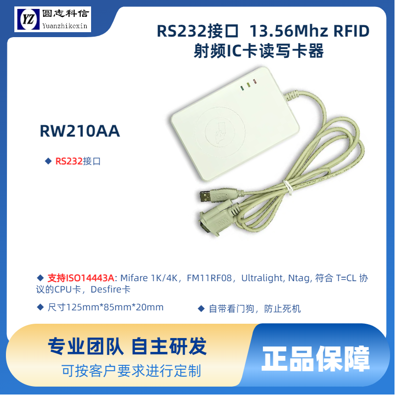 RW210xx 系列13.56M IC卡读卡器
