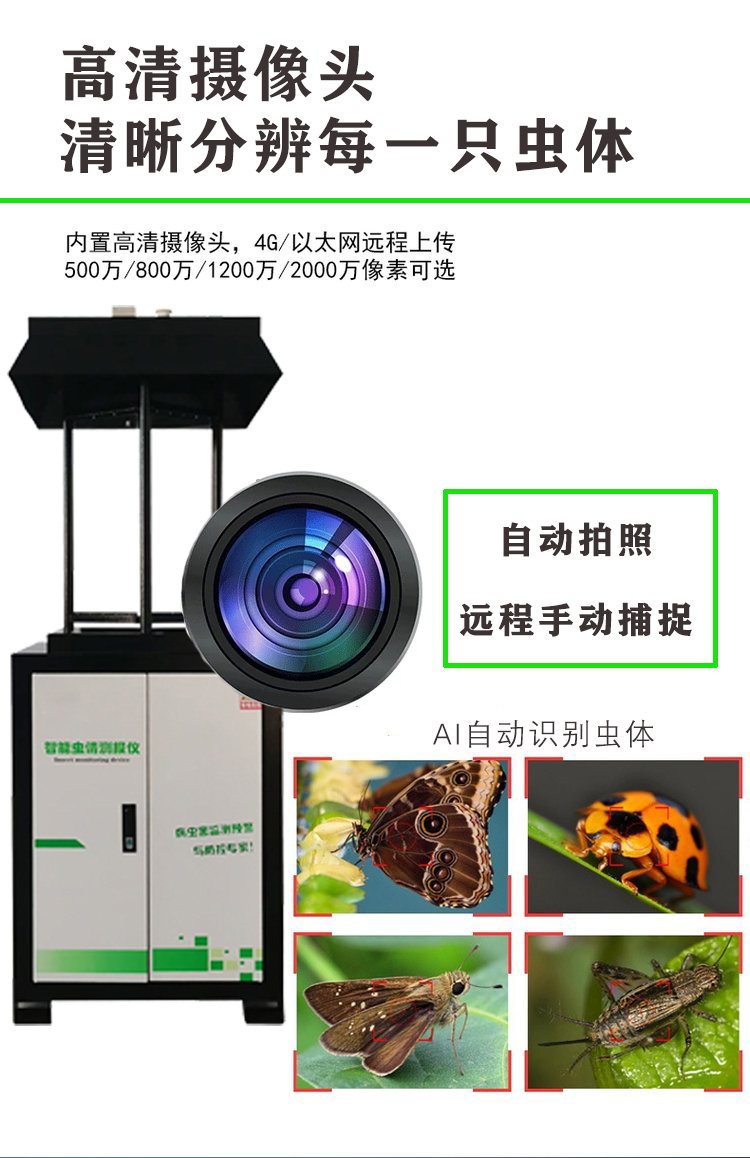 智能虫情测报系统 自动诱虫拍照计数 4G/WIFI数据传输 大田果园茶园虫害监测专用